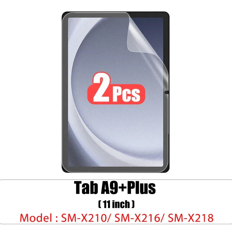 2pcs Pet Screen Protector For Samsung Galaxy Tab S7 Fe S9 Fe A9 Plus S6 Lite S7 S8 S9 A8 Plus Protective Clear Film No Glass