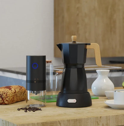 Coffee Maker Coffee Pot Portable Aluminum  Electric Moka Pot  White New Style
