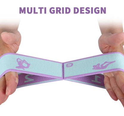Yoga Pull Strap Belt Latin Dance Stretching Pilates Fitness Sport Elastic Resistance Bands with Yoga Exercis Pattern