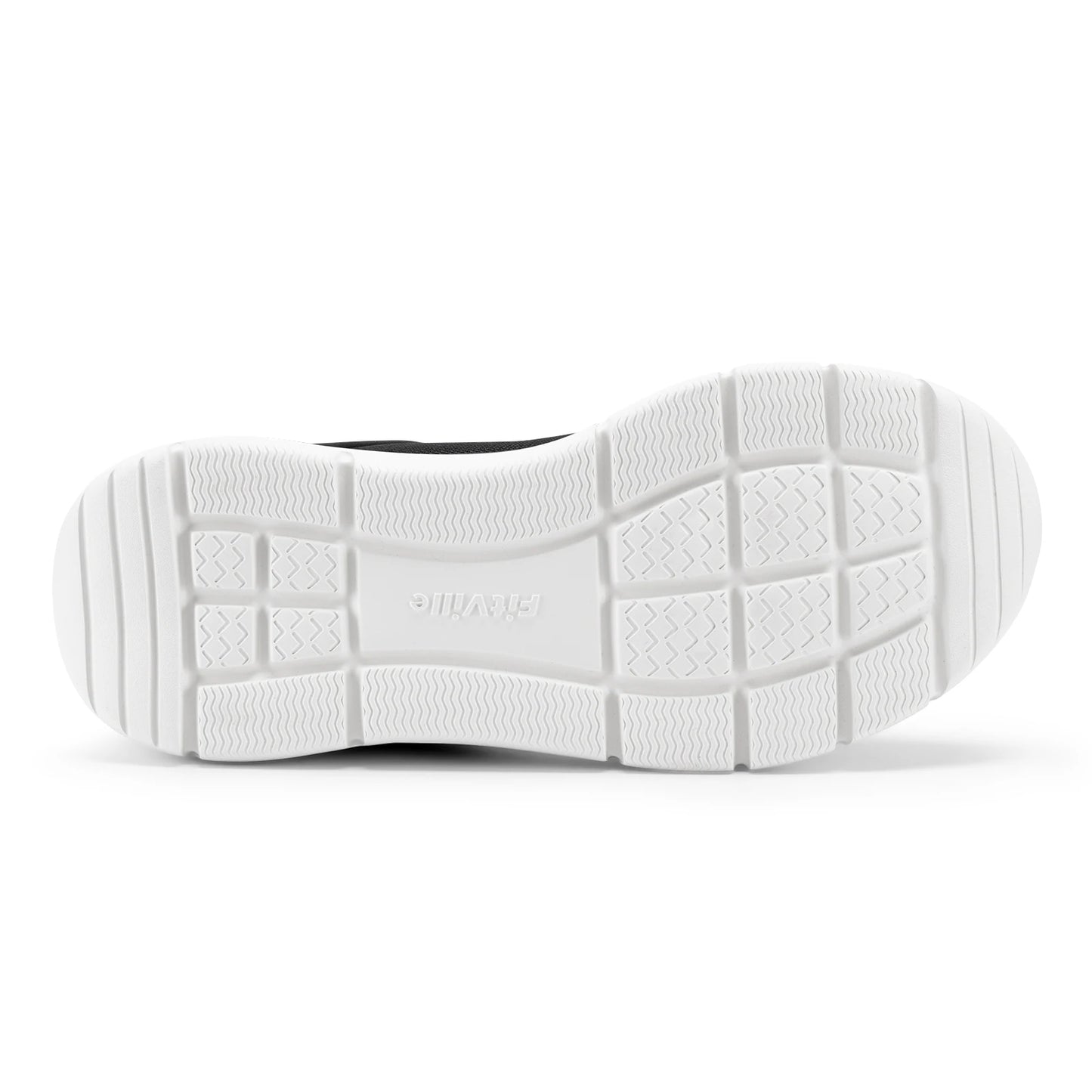 FitVille Walking Shoes for Men Wide Width Thick sole Lightweight Breathable Sneakers Shoes for Plantar Fasciitis Pain Relief