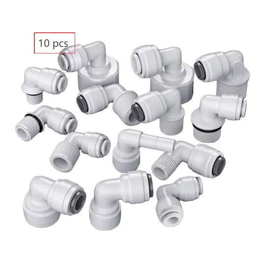 10PCS Straight Ro Quick Water Fitting 1/4" Hose Pipe Connector Water Filter Reverse Osmosis Parts by PDG ibma