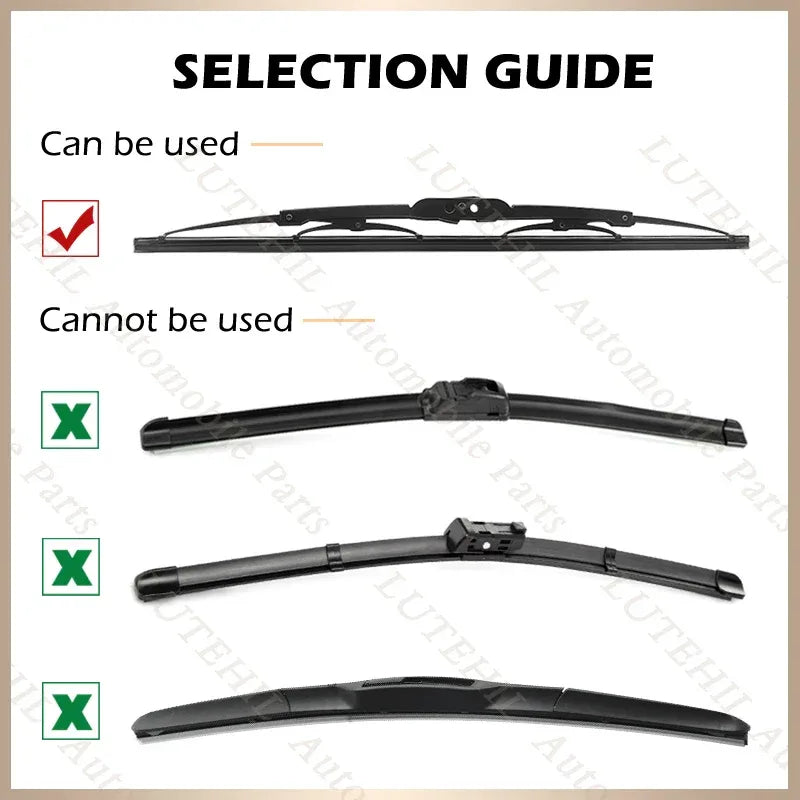 Car Vehicle Insert Rubber strip Wiper Blade (Refill) 6mm Soft 14" 16" 17" 18" 19" 20" 21" 22" 24" 26" 28" 1pcs Accessorie