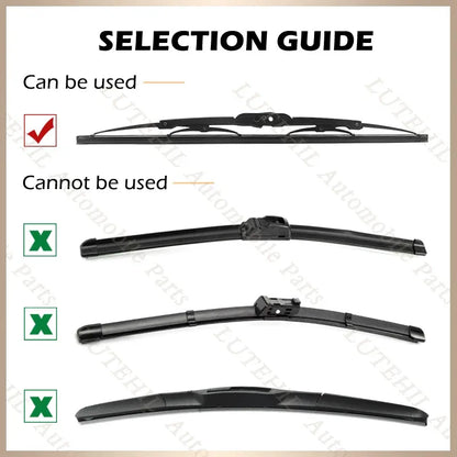 Car Vehicle Insert Rubber strip Wiper Blade (Refill) 6mm Soft 14" 16" 17" 18" 19" 20" 21" 22" 24" 26" 28" 1pcs Accessorie