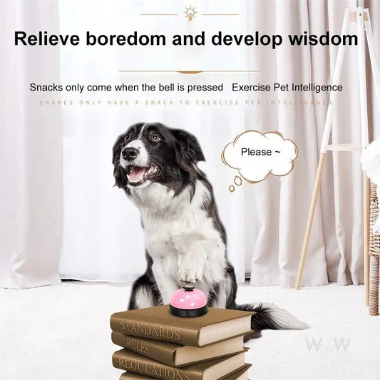 1pc Pet Toy Training Dinner Small Bell Footprint Dog Toys for Teddy Puppy Pet Call Puppy Accessories Pet Toys by PDG ibma