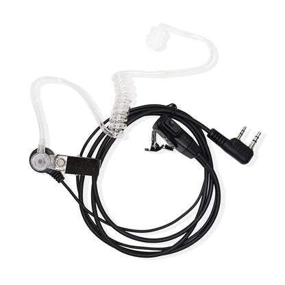 2 Pin PTT MIC Headset Covert Acoustic Tube In-ear Earpiece For Kenwood TYT Baofeng UV-5R BF-888S CB Two Way Radio Accessories