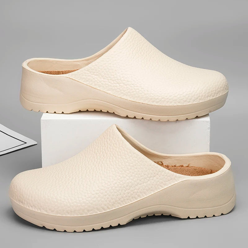 Men Chef Shoe Slippers Couples Garden Clogs Women Water Proof Cozy Sandals For Pet Workers Outdoor Fishing Shoes Doctor Shoes