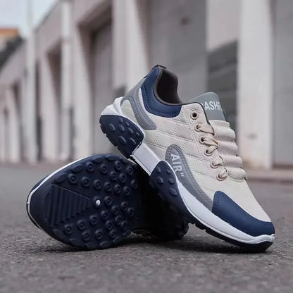 Men's Breathable Low-Top Dad Shoes with Thick Sole Comfortable Running Sneakers Korean Style Spring Season Sport Shoes
