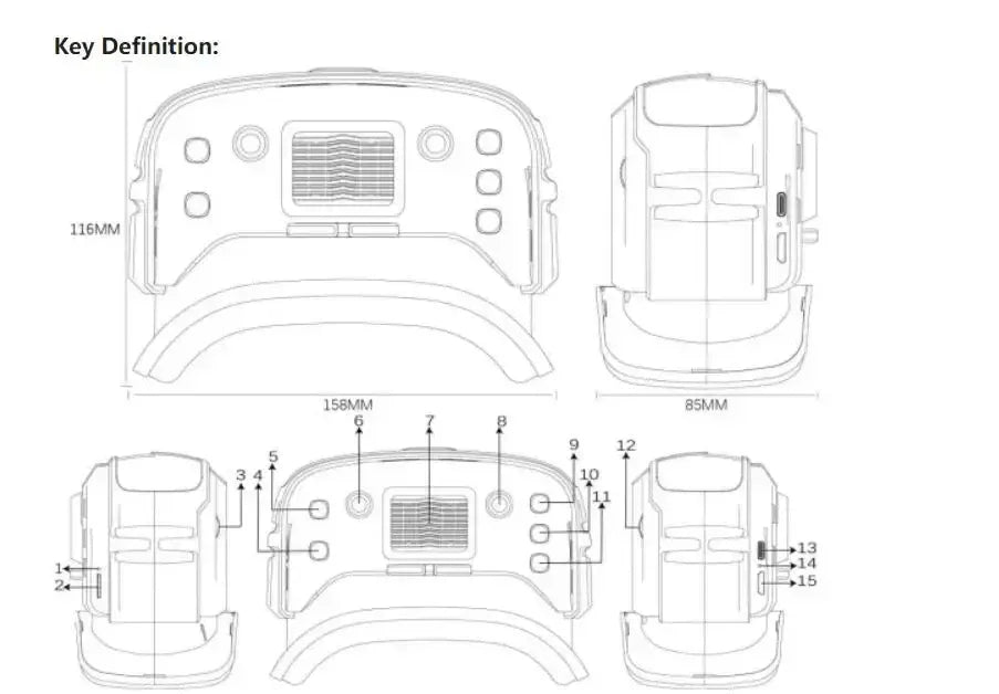 FPV Goggles 3.5 inch Goggles VR200 5.8G Analog with DVR 40CH 1024*600px IPS Screen Support for Analog FPV Racing Drone
