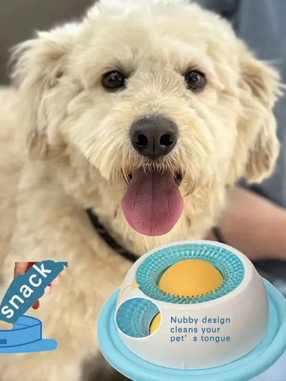 Pet Lick Mat with Non-Slip Base & Massage Bumps - Slow Feeder for Cats/Dogs Anxiety Relief, Dishwasher Safe Food-Grade Silicone