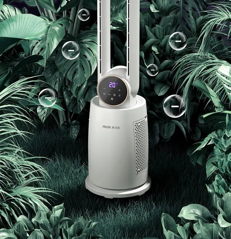 Bladeless Tower Fan with Remote Control 120° Oscillating Air Purifier for Baby Room/Dorm Quiet Floor Fan with Sterilization