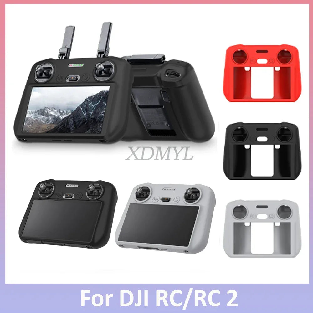 Silicone Case Protective Cover for DJI Mini 3/Mini 4/Mini 5 Pro/Flip/AIR 3S/Mavic 3/4 Pro/Neo/RC/RC 2 Remote Control Accessories