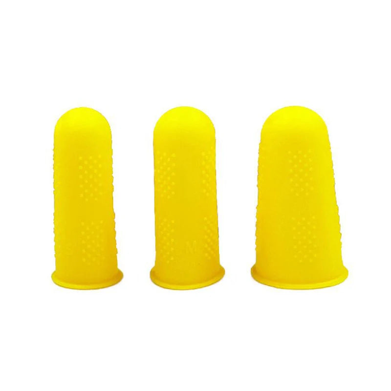 3/10pcs Finger Protector Anti-cut Silicone Gel Tube Hand Bandage Heat Resistant Finger Sleeves Great Cooking Kitchen Tools