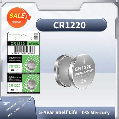 2-10pcs High-Capacity CR1220 LM1220 BR1220 KCR1220 3V Alkaline battery For Toy Watch Car Remote Control Mouse Button Coin Cell
