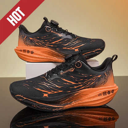 Fluorescence Running Shoes CarbonBoard Marathon Men Sports Casual Tenis Breathable Womens Comfortable Athletic Nonskid Sneakers