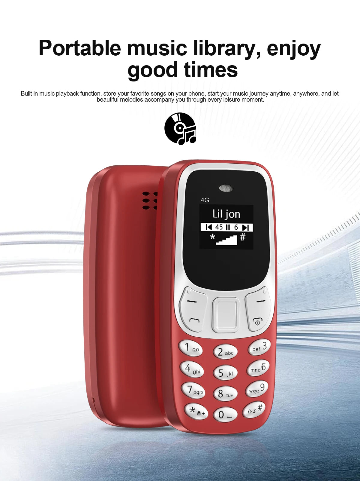 SERVO BM10 Mini Mobile Phone 2G GSM/4G LTE Speed Dial Call Recording MP3 Player Blacklist Dual SIM Standby Smallest Cellphones