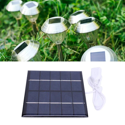 3/5W Battery Charger Solar Panel USB Output Polycrystalline Solar Panel Mobile Power Supply Lightweight for Charger 3.7V Battery