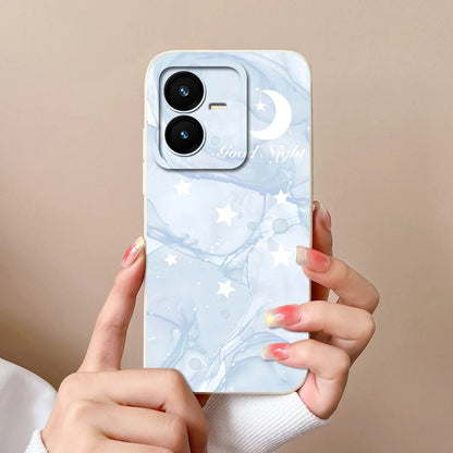 Case For Vivo Y22 Y22S Cover Camera Lens Protector For Vivo Y 22 Soft Liquid Silicone Cartoon Phone Back Covers For Women Man