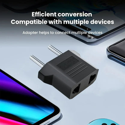 3/5/10Pcs US to EU Converter Plug 4mm/4.8mm Electrical Socket Plugs Adapters American China Europe Plug Adapter Converter Socket