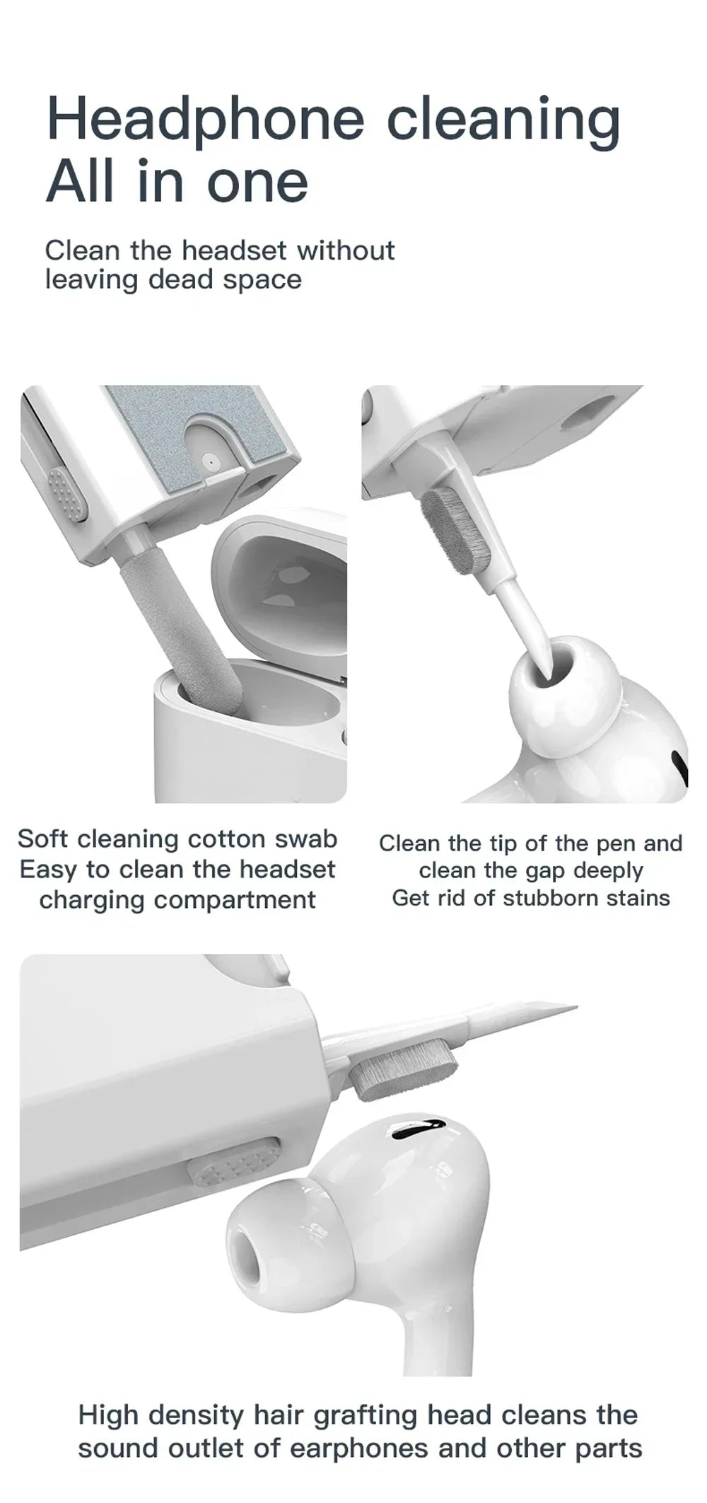 Keyboard Cleaning Kit 8 In 1 Laptop PC Cleaner With Keycap Puller Multifunctional Keyboard Brush Cleaning Set For Camera