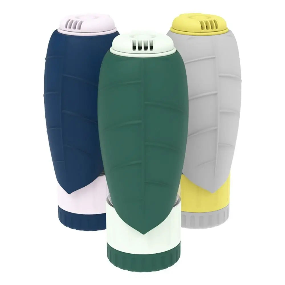 Outdoor Tritan+Silicone Dog Water Bottle Folding Water Slot Leak Proof Pet Water Dispenser Portable Dual-use Pet Feeder Dog
