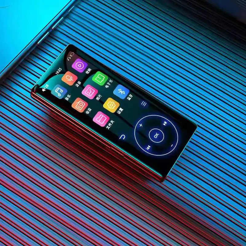 128GB MP3 Player: Portable Music Player with Bluetooth 5.2 HiFi Sound Shuffle Single Loop FM Radio Built-in HD Speaker Voice Rec