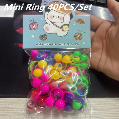 5/10/20Pcs Active Eye Ring Children Parent-child Props Cool Practical Jokes Finger Toys personality Event Giveaway Gags Gifts