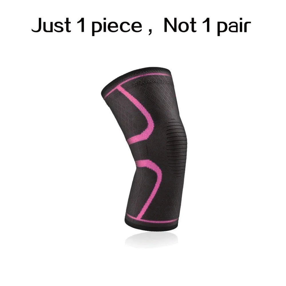 WOSWEIR-1 PC Elastic Knee Pads Nylon Sports Fitness Kneepad Fitness Gear Patella Brace Running Basketball Volleyball Support