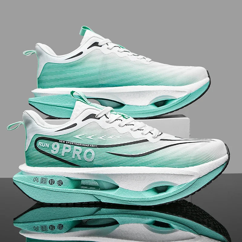 Running Shoes Men Sports Carbon Board Marathon Breathable Light Comfort Women Athletic Sneakers Jogging Tenis Air Cushion 2026