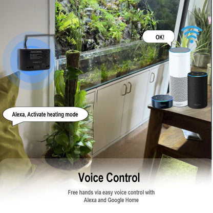 Dry Contact WIFI Tuya Smart Temperature Switch Controller Thermostat Sensor Passive Relay RF Receiver Work for Alexa Google Home