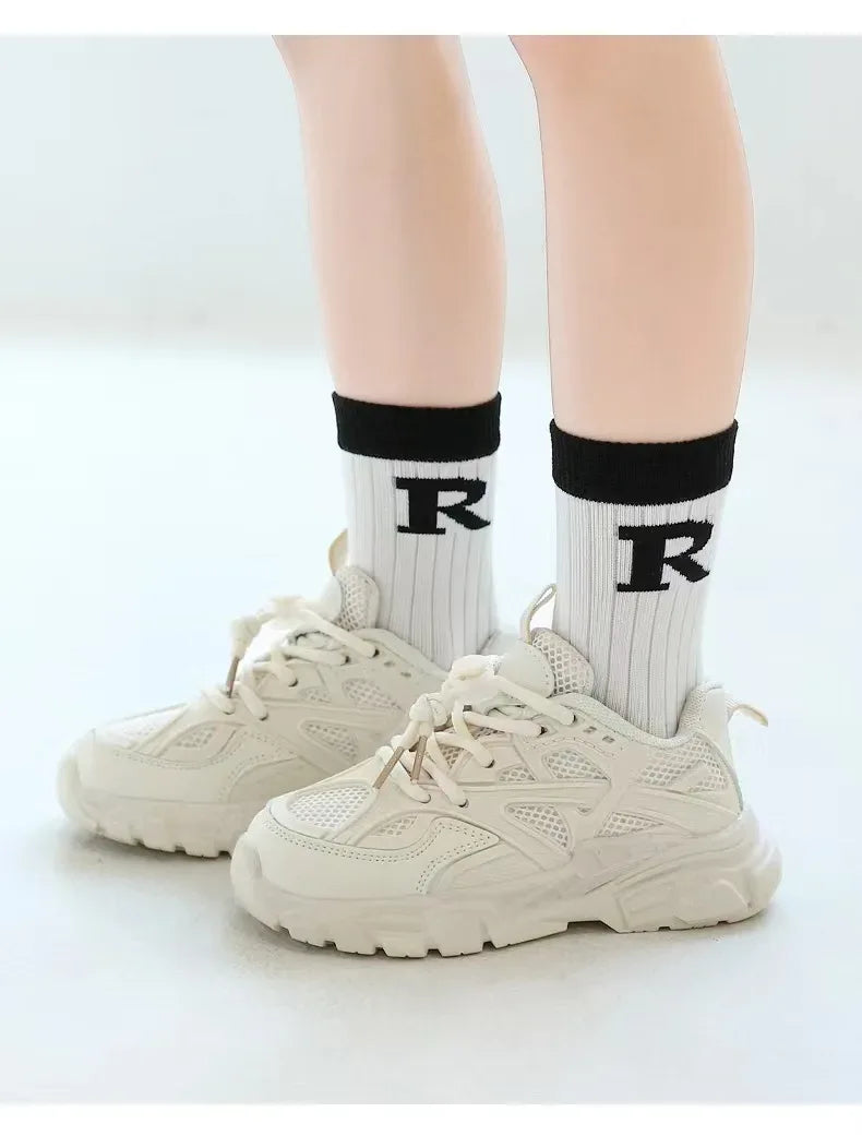 5 Pairs Autumn Fashion Boys Sock for Kids Cute Baby Girl Happy Funny Boat Long Socks White Spring Children's Clothes