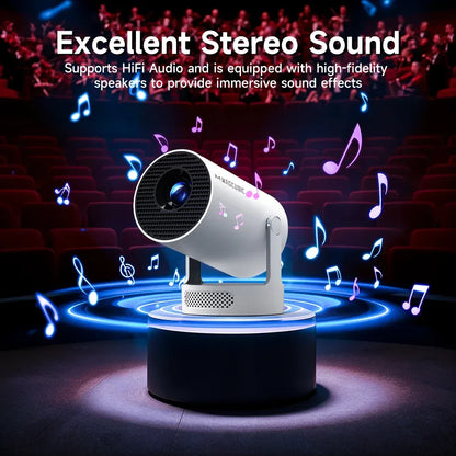 Magcubic HY300 Pro+ Android14 Projector 8000 Lumens 720P Outdoor Portable Movie Home with 5W Speaker WiFi6 BT5.4 Upgrated HY300