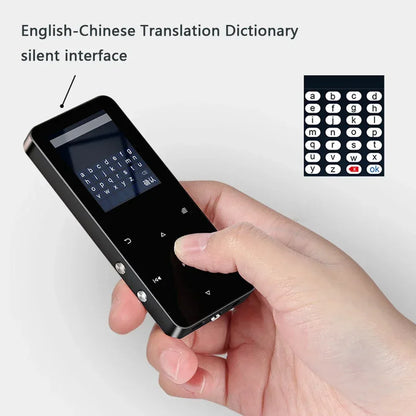 Mini 1.8 inch Metal Touch MP3 MP4 Music Player Bluetooth 5.0 Hifi Player Walkman Radio Video Play with 8/32GB Card E-book