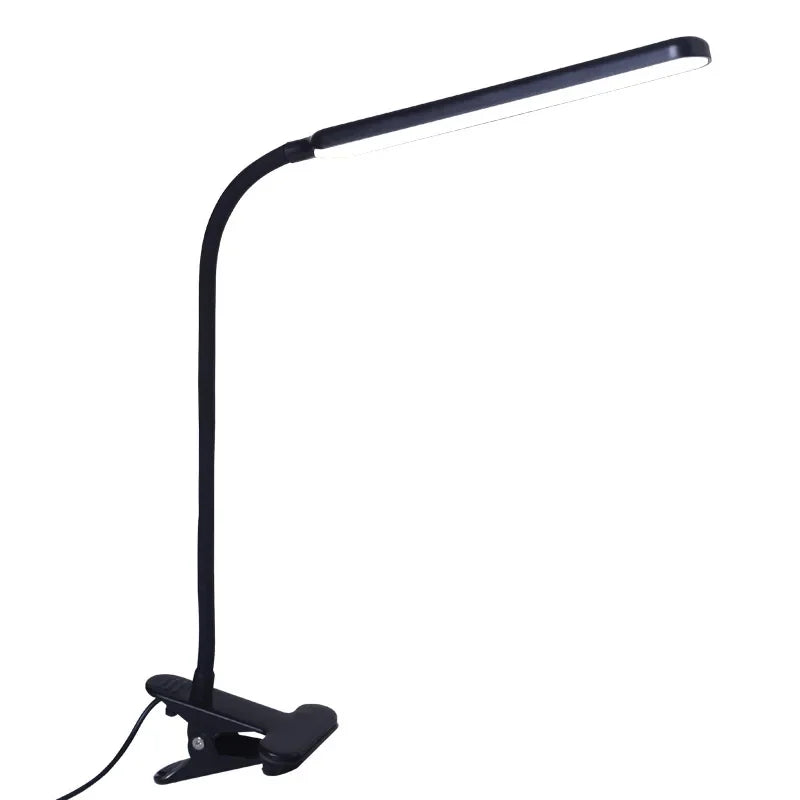 LED Adjustable Table Lamp USB 3 Colors Eye Protection Study Night Lamps Clip On Dimmable for Home Office  Reading Led Desk Lamps