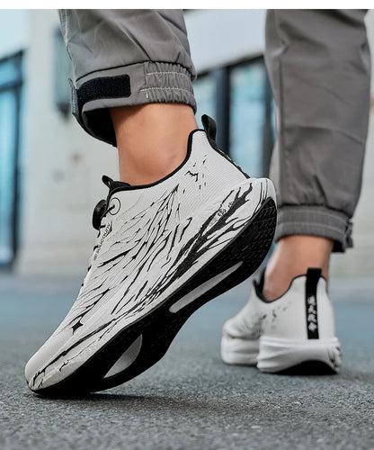 Fluorescence Running Shoes CarbonBoard Marathon Men Sports Casual Tenis Breathable Womens Comfortable Athletic Nonskid Sneakers