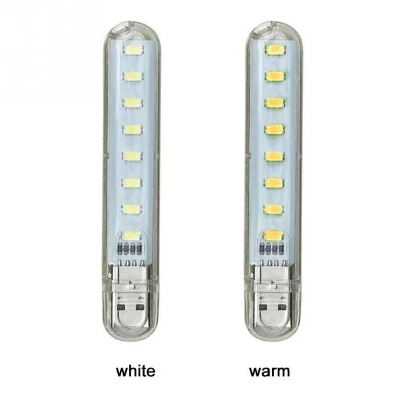 1 Pcs 8 LED Mini Portable USB Lamp DC 5V Camping USB Lighting for PC Laptop Mobile Power Bank Gadget