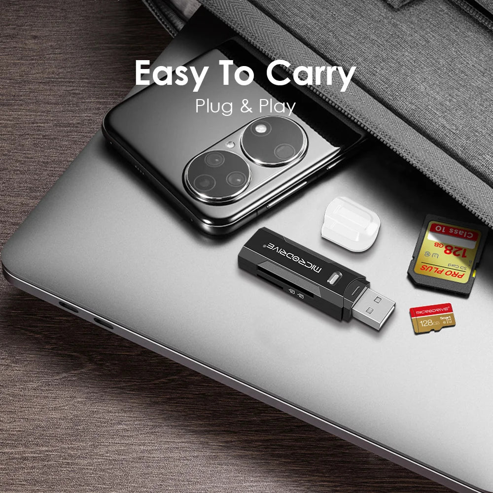 Usb 3.0 / 2.0 Flash TF Memory Card Reader / Micro Mini SD Card Adapter / 2 in 1 USB Card Reader for Micro Card SD Cards