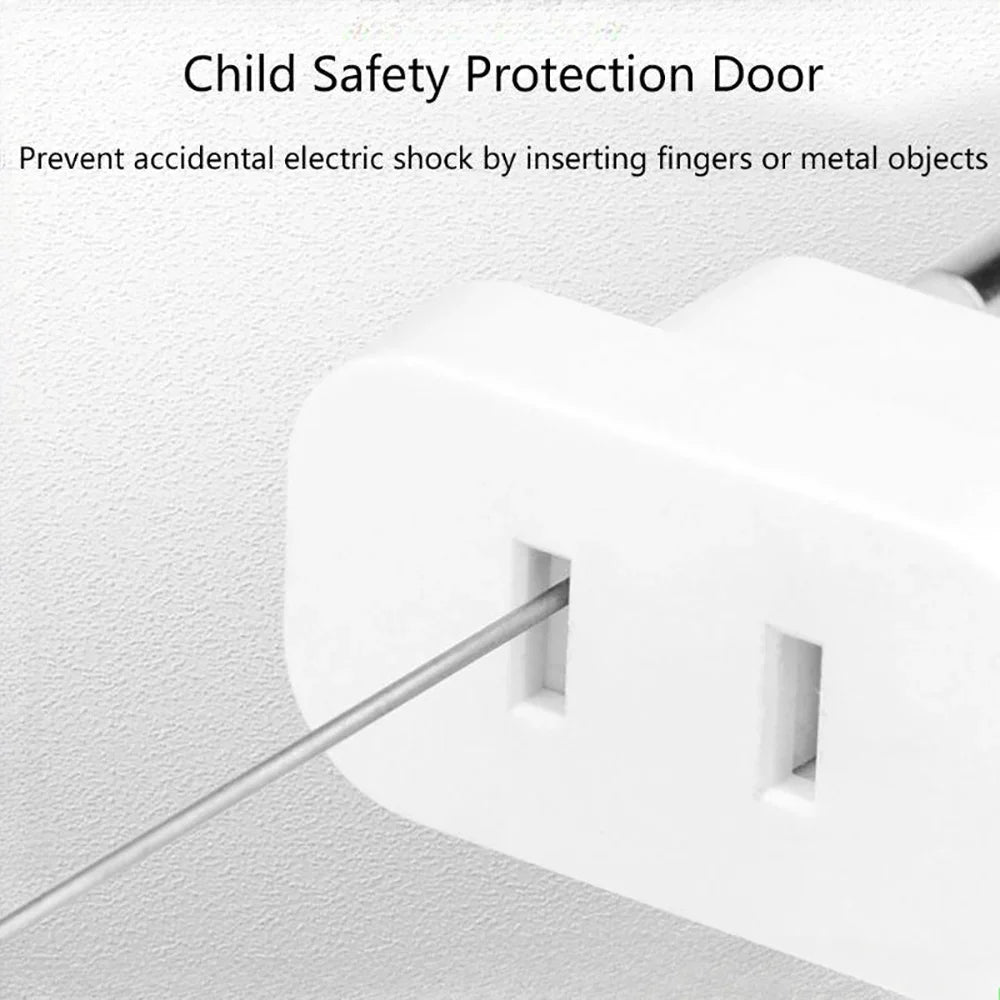 1 Pcs 4.8mm Power Plug Adapter US To EU Euro Europe Plug Power Plug Converter Travel Adapter Power Converter Outlet