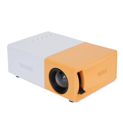 Outdoor Projector Small Projector 1080P Portable 100ANSI 1000LM Brightness Manual Focus 100in Screen Support LED Movie Projector