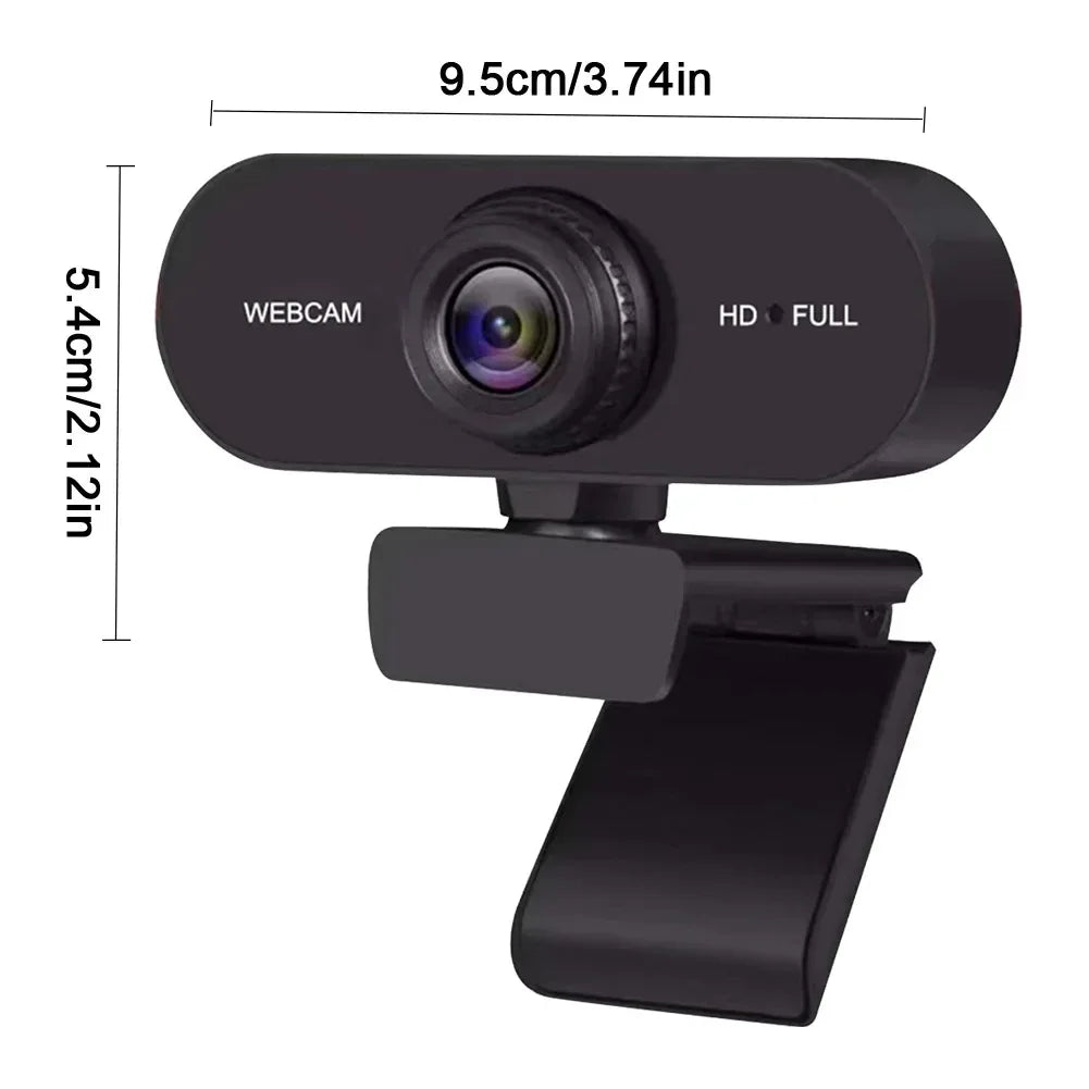 USB HD 1080P/2K Web Camera Plug and Play with Microphone Business Webcam Autofocus for PC/Laptop Conferencing and Video Calling