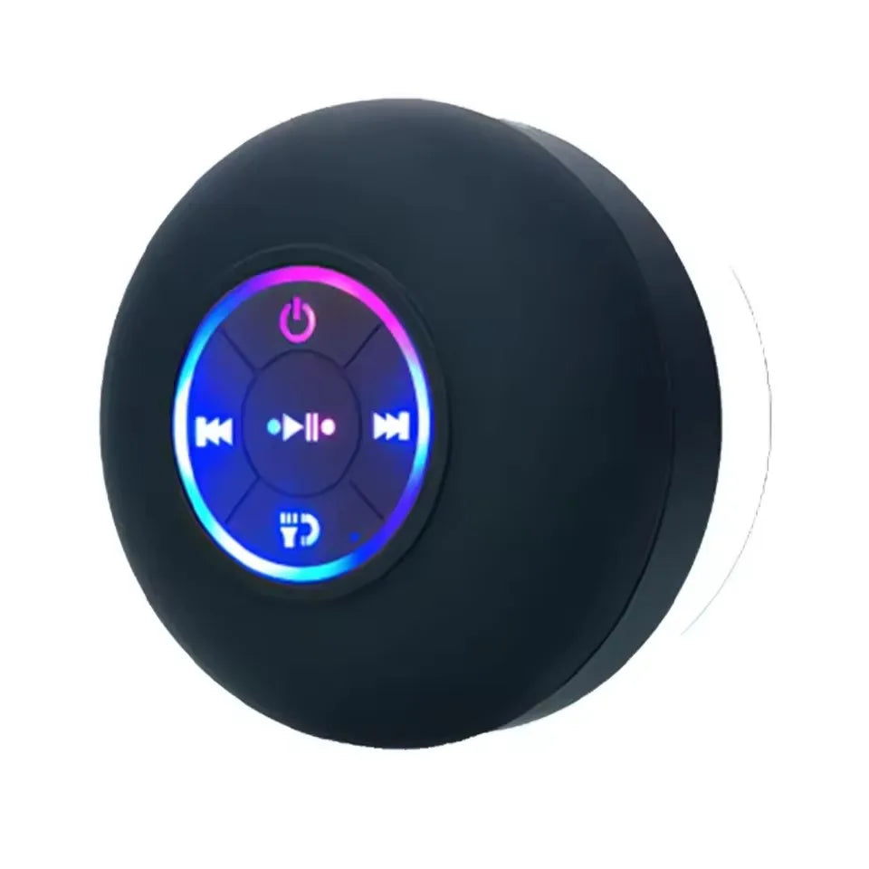 2025 Waterproof Wireless Led Bluetooth Speaker Large Suction Cup Bathroom Mini Portable Speakers Outdoor Sport Stereo Speakers