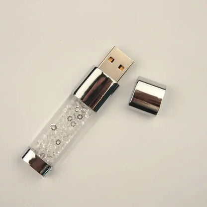 Usb Flash Drive Crystal LED Lights Memory Card Flash Drive 32GB Pen Drive Pendrive 64GB U Disk 4G 8G 16G Cle Usb Gift