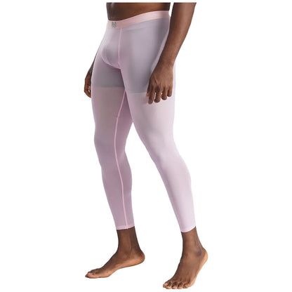 Men's Clothings Gym Pants Bulge Pouch Seamless Stretchy Tights Sweatpants Silky Yoga Pants Fitness Leggings Sports Cycling Pants