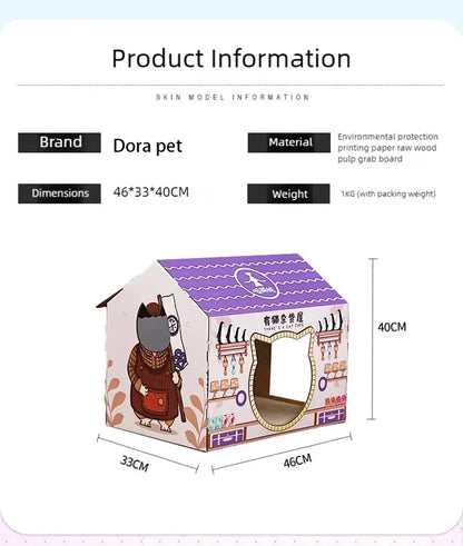 Cat litter, cat scratch board, integrated sofa, anti cat scratch box, cardboard box, house, cat toy, cat supplies