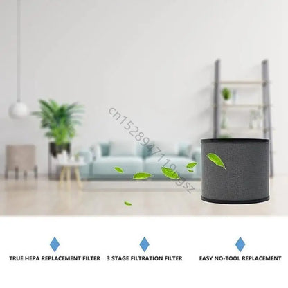 2x Air Purifier Filter High Efficiency HEPA Activated Carbon Filter Replacement Suitable For TaoTronics TT-AP006 Durable R9UD