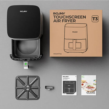 5L Air Fryer with Miui-Cyclone Tech, Electric Hot fryer Oven Oilless Cooker with Touch Control & Nonstick Basket, Visible Window