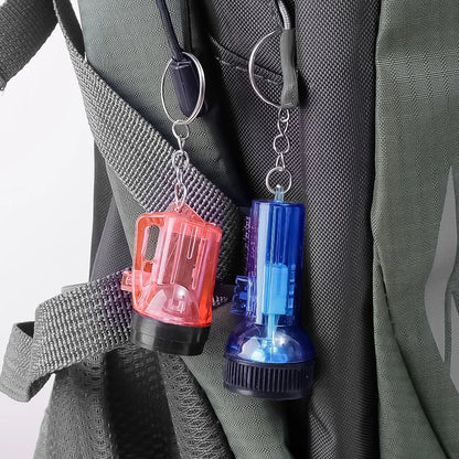 Mini LED Flashlight Portable Keychain Ultra-Bright Long-Range Torch Light Battery Outdoor Hiking Emergency Pocket Lamp Key Rings