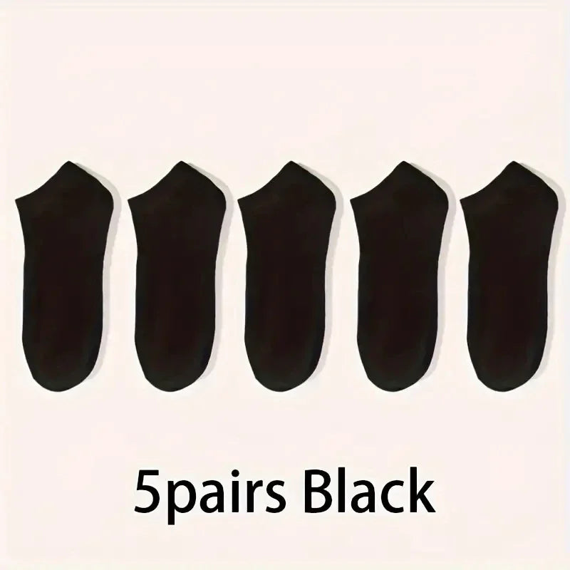 5/10-Pack Unisex Comfort Fit Ankle Socks – Breathable Lightweight Socks for Sports & Everyday Wear