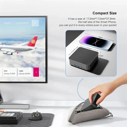 Hotselling Portable Intel N150 Windows 11 16GB RAM 512GB 1TB SSD Gaming Mini Computer WiFi 6 Desktop Mini PC Computer