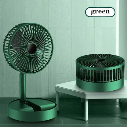 Desktop fan charging model, long endurance USB foldable mini retractable fan, dormitory portable desktop electric fan