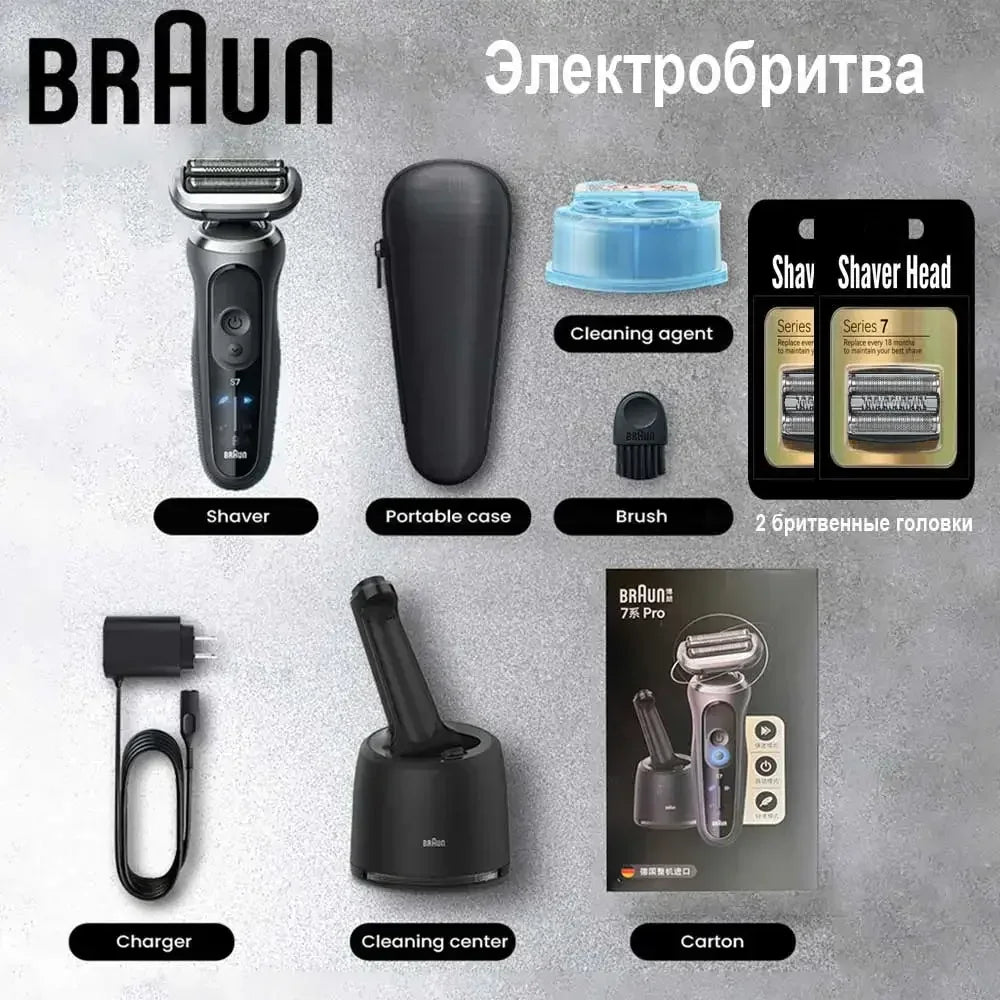 Braun Electric Shaver S9 Reciprocating Razor Rechargeable Men's Shaving Machine Wet Dry Double Use Floating Head Hair Cutting Ma